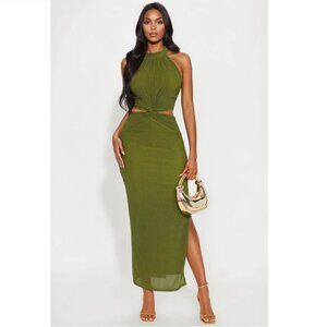 Mind Me Maxi Dress - Olive